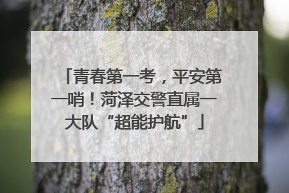 青春第一考，平安第一哨！菏泽交警直属一大队“超能护航”