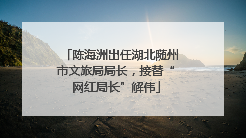 陈海洲出任湖北随州市文旅局局长，接替“网红局长”解伟