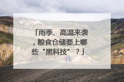 雨季、高温来袭，粮食仓储要上哪些“黑科技”？