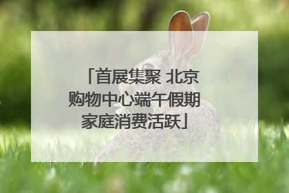 首展集聚 北京购物中心端午假期家庭消费活跃