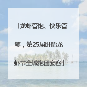 龙虾管饱、快乐管够，第25届盱眙龙虾节全城抱团宠客