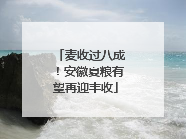 麦收过八成！安徽夏粮有望再迎丰收