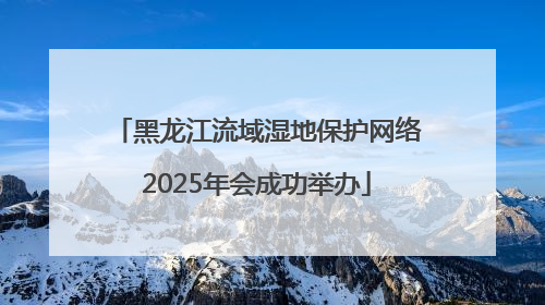 黑龙江流域湿地保护网络2025年会成功举办