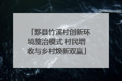 黟县竹溪村创新环境整治模式 村民增收与乡村焕新双赢