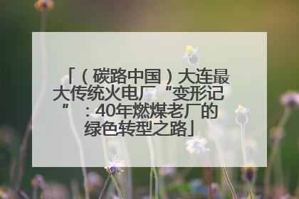 （碳路中国）大连最大传统火电厂“变形记”：40年燃煤老厂的绿色转型之路