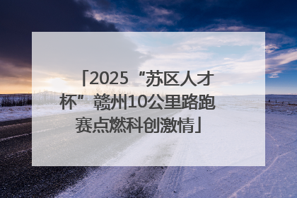 2025“苏区人才杯”赣州10公里路跑赛点燃科创激情