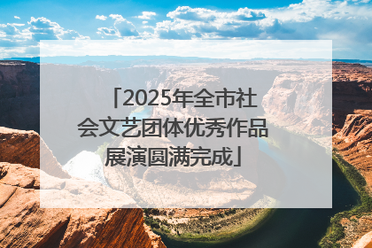2025年全市社会文艺团体优秀作品展演圆满完成