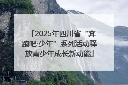 2025年四川省“奔跑吧·少年”系列活动释放青少年成长新动能