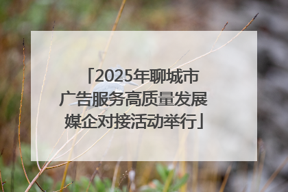 2025年聊城市广告服务高质量发展媒企对接活动举行
