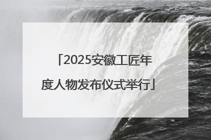 2025安徽工匠年度人物发布仪式举行