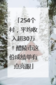254个村，平均收入超30万！醴陵市这份成绩单有点亮眼