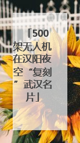 500架无人机在汉阳夜空“复刻”武汉名片