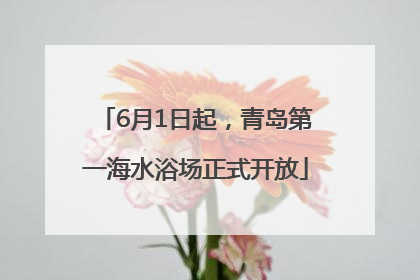 6月1日起，青岛第一海水浴场正式开放