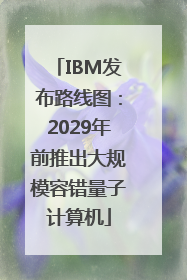 IBM发布路线图：2029年前推出大规模容错量子计算机